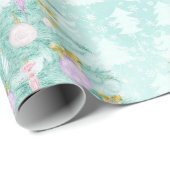 Papier bleu turquoise d'enveloppe de cadeau (Coin rond)