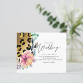 Papier Bling Girly Glam Empreinte de léopard Pink Gold Ma (Debout devant)