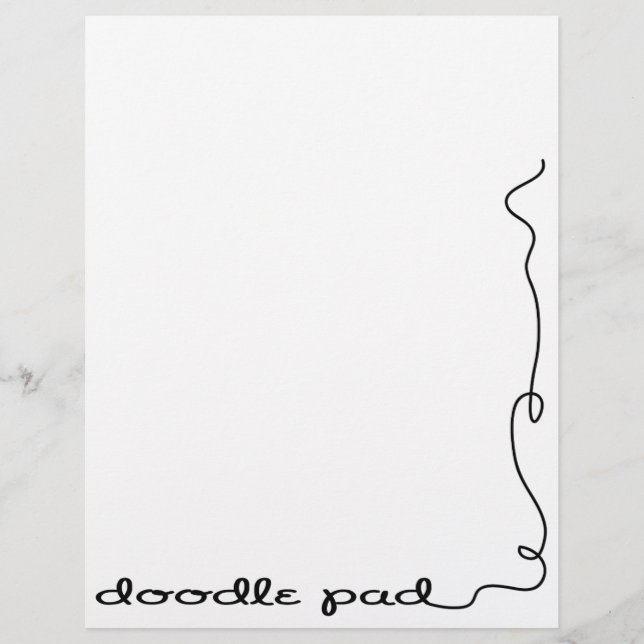 Papier Bloc de dessin gribouillé (Devant)
