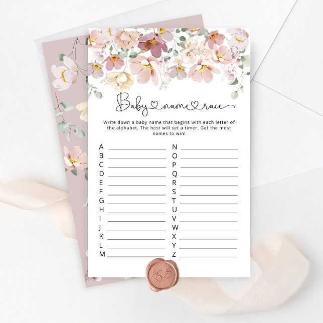 Papier Bloom fleur sauvage bébé jeu de baby shower de rac (Créateur téléchargé)