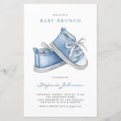 Papier Blue Baby Chaussures C'est un garçon Baby Brunch I (Devant)