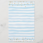 Papier Blue Bearly Baby Traits Jeux Douche (Dos)