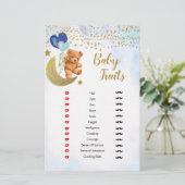 Papier Blue Bearly Baby Traits Jeux Douche (Debout devant)