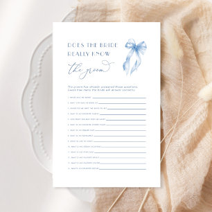 Papier Blue Bow Est L'Épouse Connaît Vraiment Le Jeu Groo