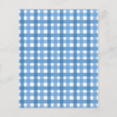 Papier Blue Boy Cute Elephant Prédiction Pour Le Baby sho (Dos)