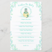 Papier Blue Dinosaur Baby shower Game Wives For Baby (Devant)