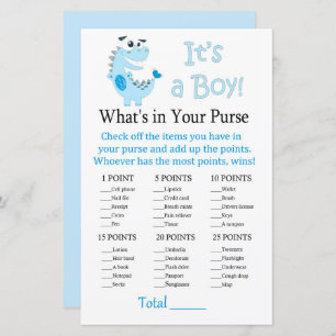 Papier Blue Dinosaur Ce qui est dans votre jeu de sacs à 