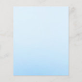 Papier Blue Elephant Baby shower Mots de conseil Jeu (Dos)