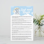 Papier Blue Elephant Gauche et Baby shower droit (Debout devant)