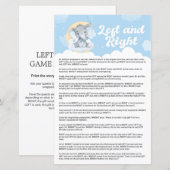 Papier Blue Elephant Gauche et Baby shower droit (Devant / Derrière)