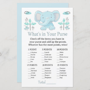 Papier Blue elephant Qu'est-ce qu'il y a dans votre sac à