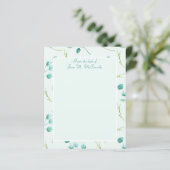 Papier Blue Eucalyptus Stations personnelles ou professio (Debout devant)