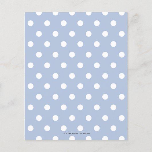 Papier Blue Floral Elephant How Big is Mommy's Belly Game (Dos)