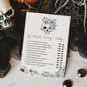 Papier Blue Gothic Skull Devine qui maman ou papa jeu