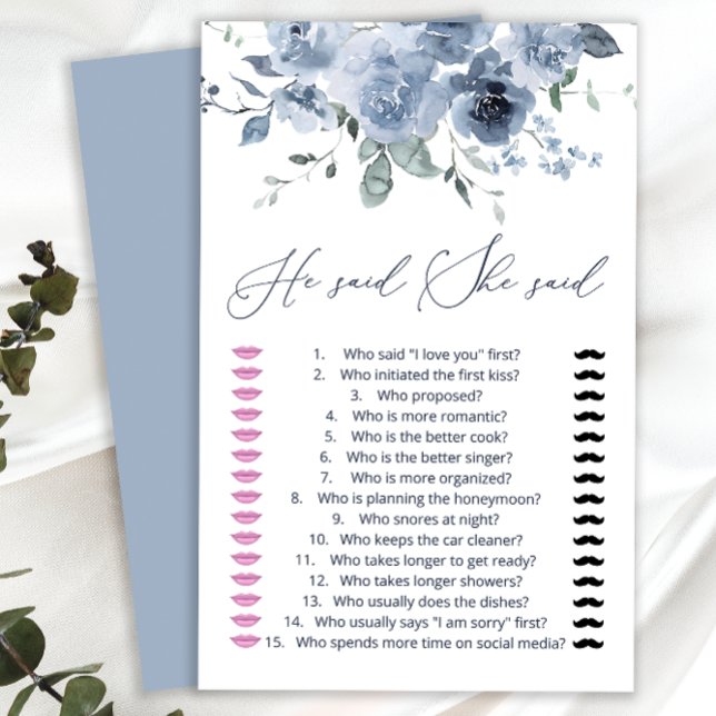 Papier Blue Il Dit Qu'Elle Dit Devine Qui A Dit Que Le Je (Créateur téléchargé)