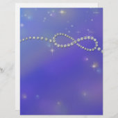 Papier Blue Infinity Symbole Sign Infinite Love Twinkling (Devant / Derrière)