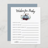 Papier Blue Little Citrouille Wives for Baby Card (Devant / Derrière)