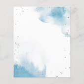 Papier Blue Moon Baby Nom Douche Jeu (Dos)