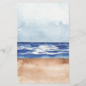 Papier Blue Nautical Coastal Sea Ce qui est sur le jeu de (Dos)