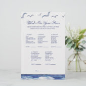 Papier Blue Nautical Coastal Sea Whats on Your Purse Game (Debout devant)