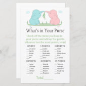 Papier Blue Pink Elephant Ce qui est dans votre jeu de sa (Devant / Derrière)