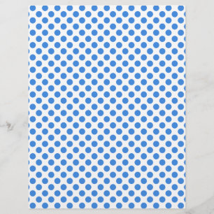 Papier Blue Polka Dots avec Customizable Background