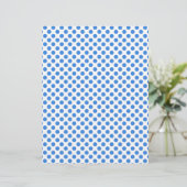 Papier Blue Polka Dots avec Customizable Background (Debout devant)