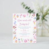 Papier Blue Rose Sweet Traitements Baby Genre Reveal (Debout devant)