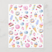 Papier Blue Rose Sweet Traitements Baby Genre Reveal (Dos)