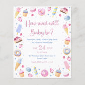 Papier Blue Rose Sweet Traitements Baby Genre Reveal (Devant)