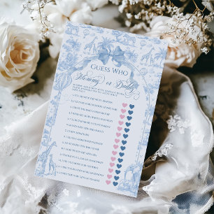 Papier Blue Toile Safari animal bébé maman ou papa jeu