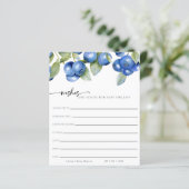 Papier Blueberries| Berry Sweet | Voeux pour bébé (Debout devant)