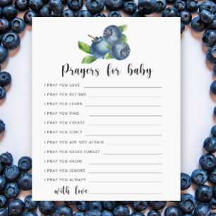 Papier Blueberries - prières pour bébé