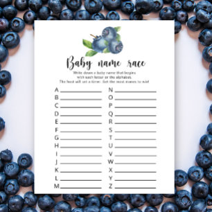 Papier Blueberry - Baby nom jeu de course