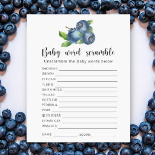 Papier Blueberry - Baby Word Scramble Jeu