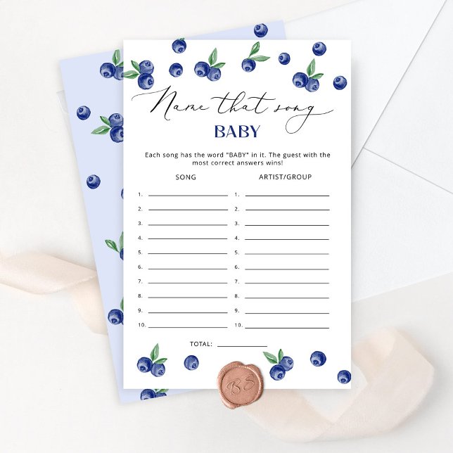 Papier Blueberry doux Nom qui chante jeu bébé (Créateur téléchargé)