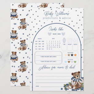 Papier Blueberry Dusty Blue Beat Baby Boy Prediction Jeu