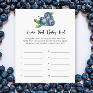 Papier Blueberry - Nom que bébé Food jeu de douche