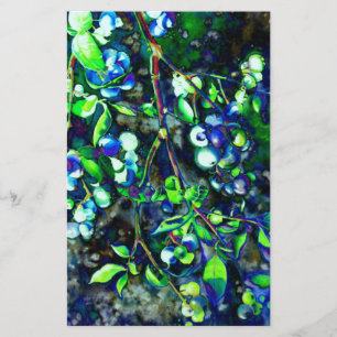 Papier Blueberry - teinte verte