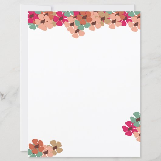 Papier Blush & Bloom Floral Writing Paper (Dos)
