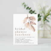 Papier Blush de Budget Invitation pour un déjeuner de bab (Debout devant)