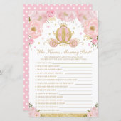 Papier Blush Floral Princess Qui Connaît Maman Meilleur J (Devant / Derrière)