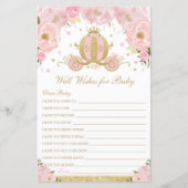 Papier Blush Floral Princess Wings for Baby shower (Devant)