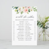 Papier Blush Floral Voudrait-Elle Plutôt Fête des mariées (Debout devant)