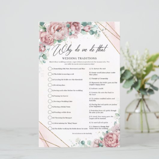 Papier Blush or rose eucalyptus Pourquoi faisons-nous cel (Debout devant)