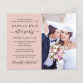 Papier Blush Photo QR Code Mariage Réception Invitation (Devant)