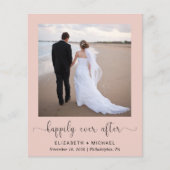 Papier Blush Photo QR Code Mariage Réception Invitation (Devant)
