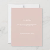 Papier Blush Pink Photo Graduation Save the Date card (Dos)