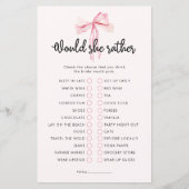 Papier Blush Pink Voudrait-Elle Plutôt Fête des mariées J (Devant)