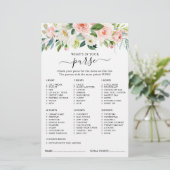 Papier Blush Pretty Rose Botanique jeu de douche de marié (Debout devant)